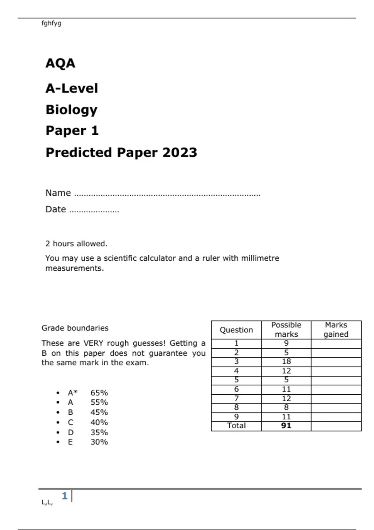 aqa-a-level-biology-paper-1-predicted-paper-2023-questions-with-mark