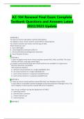 AZ-104 Renewal Final Exam Complete Testbank Questions and Answers Latest 2023 Update 