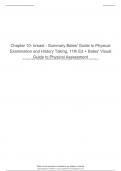 Chapter 10- breast - Summary Bates' Guide to Physical Examination and History Taking, 11th Ed + Bates' Visual Guide to Physical