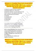NRSG5117 PHARM PRACTICE EXAM BEST  HESI Exit SOLUTION  Q& A 100% CORRECT  LATEST UPDATE 2023|2024 RATED A+