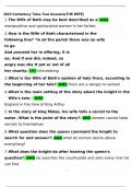 REVISED Canterbury Tales test actual questions and answers 2023