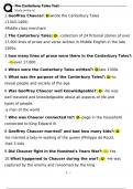REVISED Canterbury Tales test(GEOFFERY CHAUCER).2023 WITH COMPLETE SOLUTIONS