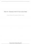 Week 16 - Diseases of the GI Tract Lecture Notes