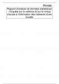 Analyse et évaluation de projet & Principe d'actualisation & Etude de cas projet immobilier & Etude de cas  Rapport d'analyse de données statistique  ACP 