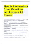 Mendix Intermediate Exam Questions and Answers All Correct 