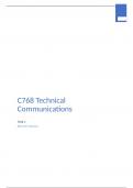 IT C768 Technical Communications Task 1 with complete solutions