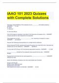 IAAO 101 2023 Quizzes with Complete Solutions 