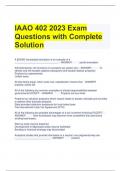 IAAO 402 2023 Exam Questions with Complete Solution