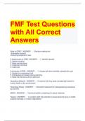 Bundle For FMF 2023 Exam Questions with Complete Solutions