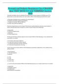 Neonatal and Pediatric Respiratory Care GRADED Quiz TEST MOD 010 with VERIFIED Answers 2023