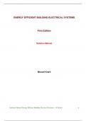 Energy-Efficient Electrical Systems for Buildings 1st Edition By Moncef Krarti (Solution Manual)