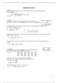 Samenvatting werkcolleges statistiek 2 (kansrekening en inductieve statistiek)