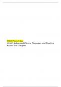 NR603 Week 3 Quiz, NR 603: Advanced Clinical Diagnosis, and Practice Across the Lifespan, Chamberlain