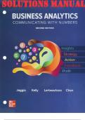 SOLUTIONS MANUAL Business Analytics 2nd Edition Sanjiv Jaggia, Alison Kelly, Kevin Lertwachar & Leida Chen ISBN 9781265750640. All Chapters 1-18.