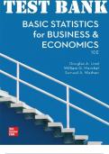 Basic Statistics for Business and Economics 10th Edition by Douglas Lind | TEST BANK - All 15 Chapters.