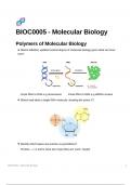 BIOC0005 Molecular Biology All Lectures Flashcards PDF - Second 1/2