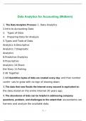 Data Analytics for Accounting (Midterm Exam)