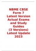  NBME CBSE Form 7 Latest Version Actual Exams and Study Guides (3 Versions) Latest Update 2023