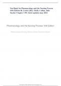 Test Bank for Pharmacology and the Nursing Process 10th Edition By Linda Lilley, Shelly Collins, Julie Snyder Chapter 1-58 | latest updates may 2023.