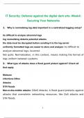 IT Security: Defense against the digital dark arts. Week4: Securing Your Networks 2022 with complete solution