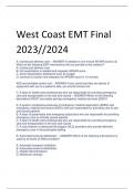 West Coast EMT Final 2023//2024