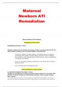 RN MATERNAL NEWBORN ATI REMEDIATION