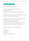 NYC FSD Class Test | 185 Questions with 100% Correct Answers | Verified | 45 Pages