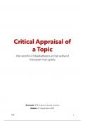 Critical appraisal of a topic EBP LP4 KT6