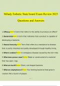 Milady Esthetics State board Exam Review 2023 Questions and Answers| 100% Verified