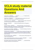 VCLA study material Questions And Answers
