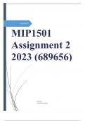 MIP1501 Assignment 2 2023 (689656)