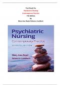 Test Bank For Psychiatric Nursing  Contemporary Practice  7th Edition By Mary Ann Boyd; Rebecca Luebbert | Chapter 1 – 43, Latest Edition|