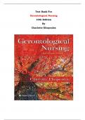 Test Bank For Gerontological Nursing 10th Edition By Charlotte Eliopoulos | Chapter 1 – 35, Latest Edition|