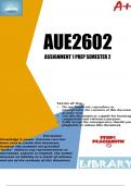 AUE2602 Assignment 1 PREP Semester 2 2023