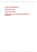 ATI PN COMPREHENSIVE  PREDICTOR EXAM  LATEST 2022-2023  STUDY GUIDE (ALL CORRECT QUESTIONS & ANSWERS)