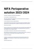 NIFA Perioperative solution 2023//2024