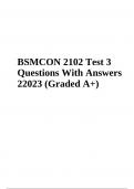 BSMCON 2102 Test 3 Questions With Answers 22023 (Graded A+)