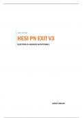 HESI PN EXIT V3 - QUESTIONS & ANSWERS W/RATIONALS (GRADED A+) 100% VERIFIED LATEST UPDATE