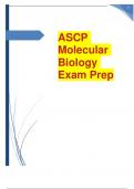 ASCP Molecular Biology Exam Prep questions with all correct answers graded A+