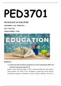 PED3701 ASS 4 SEME 1 2023 ANSWERS