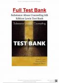 Full Test Bank Substance Abuse Counseling 6th Edition BY Lewis