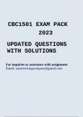 CBC1501 EXAM PACK 2023