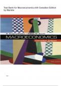 Test Bank for Macroeconomics 6th Canadian Edition by Mankiw