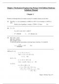 Solution Manual for Shigleys Mechanical Engineering Design 11th Edition Budynas  / All Chapters 1 - 20 / Full Complete 2023