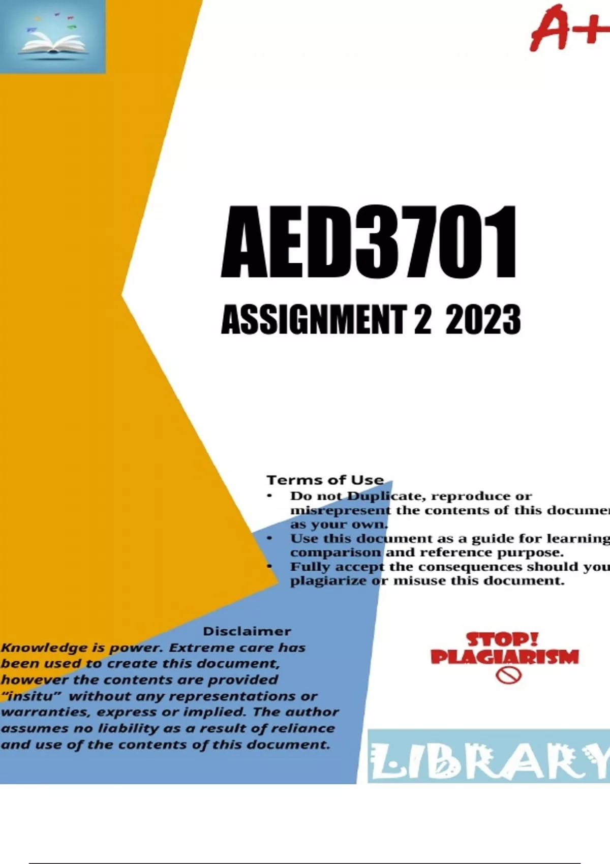 aed3701 assignment 2 answers