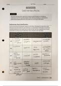 Exercise 3-1 Sedimentary Rocks