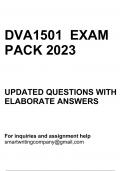 DVA1501 EXAM PACK 2023