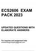 ECS2606 EXAM PACK 2023