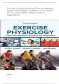 Test Bank for Exercise Physiology Theory and Application