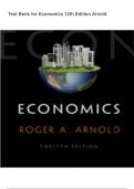 Test Bank for Economics 12th Edition Arnold.